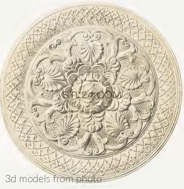 Розетки (ROSETTE_2307 -  | 3D model 3DSMAX / OBJ / STL) 3D модель для ЧПУ станка